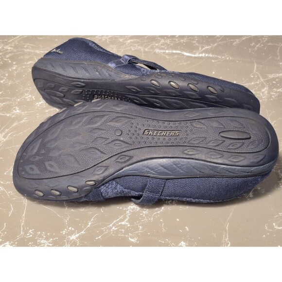 Skechers Breathe Easy Lucky Lady Blue Mary Jane Comfort Shoes,Size 9 - Picture 5 of 8
